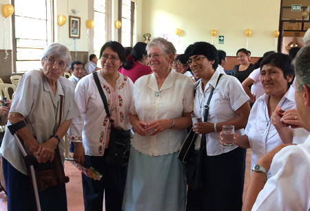 Sr Eileen with visiting religious