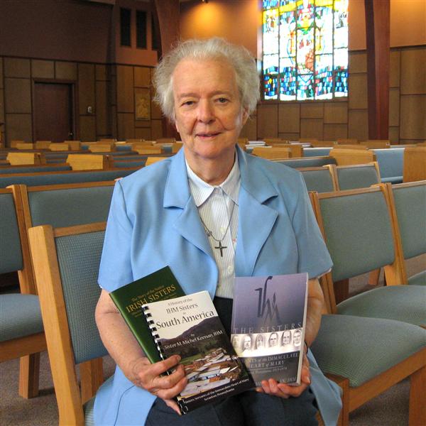 Sr Michel with her books