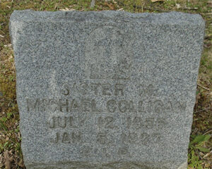 Mary Michael Colligan, IHM, headstone